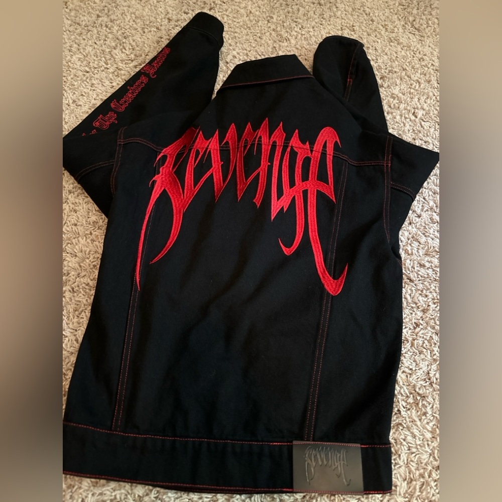 1 of 500 revenge denim red jacket medium